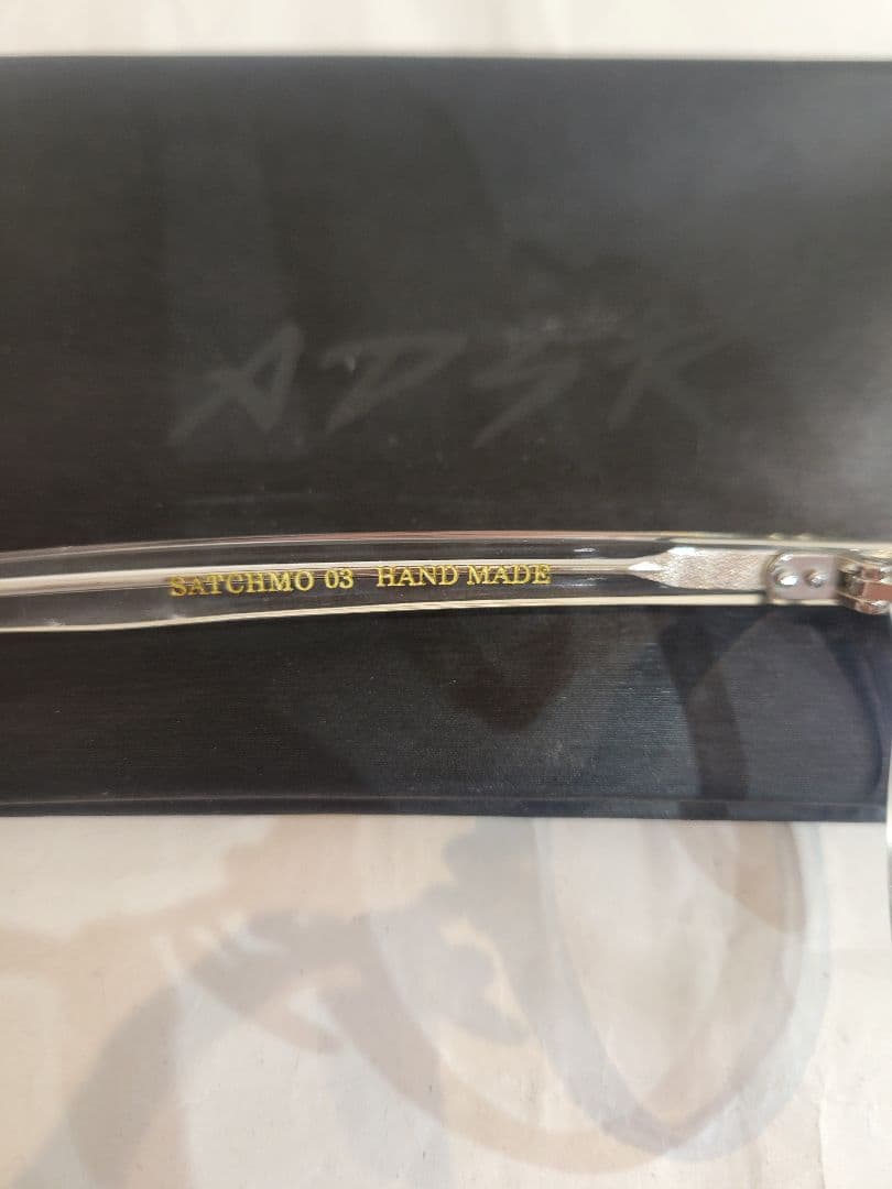 A.D.S.R. SATCHMO 03 クリア/シルバーフレーム グレーレンズ