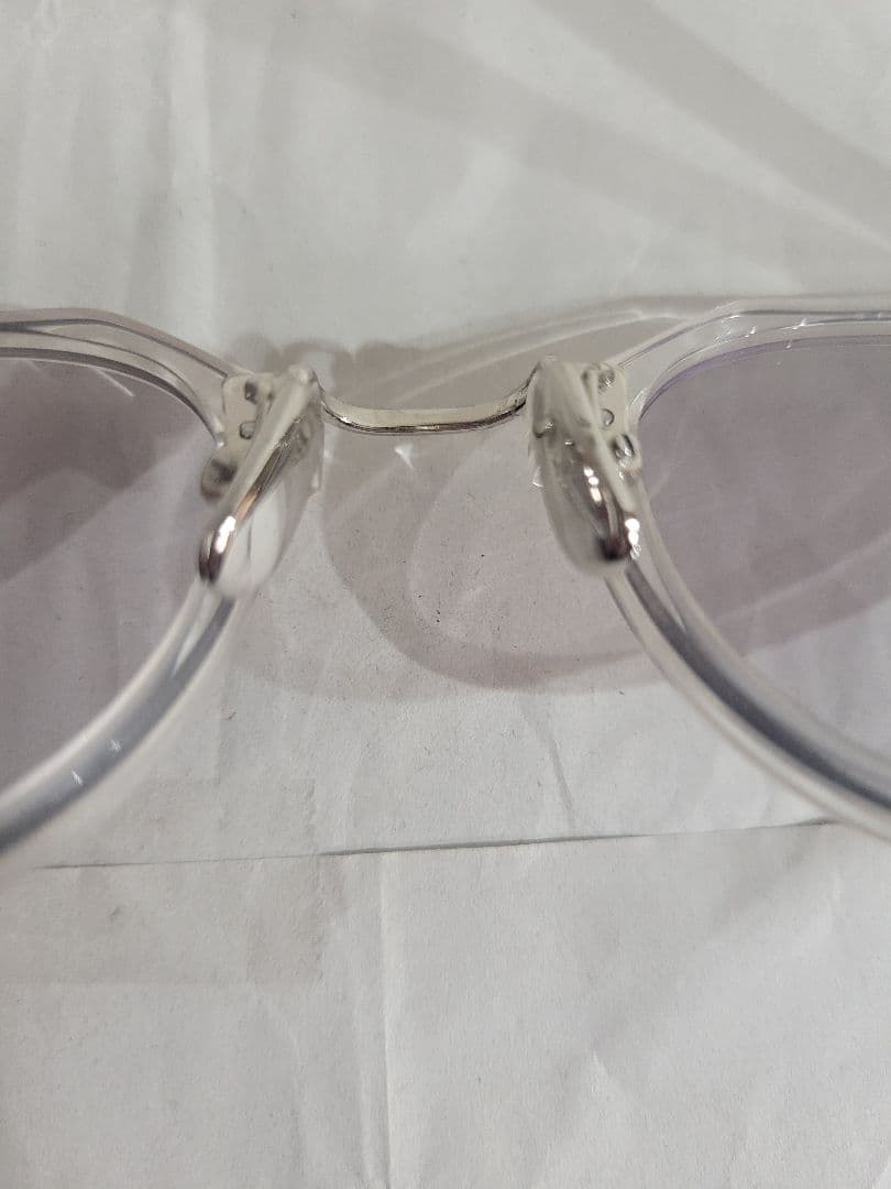 A.D.S.R. SATCHMO 03 クリア/シルバーフレーム グレーレンズ