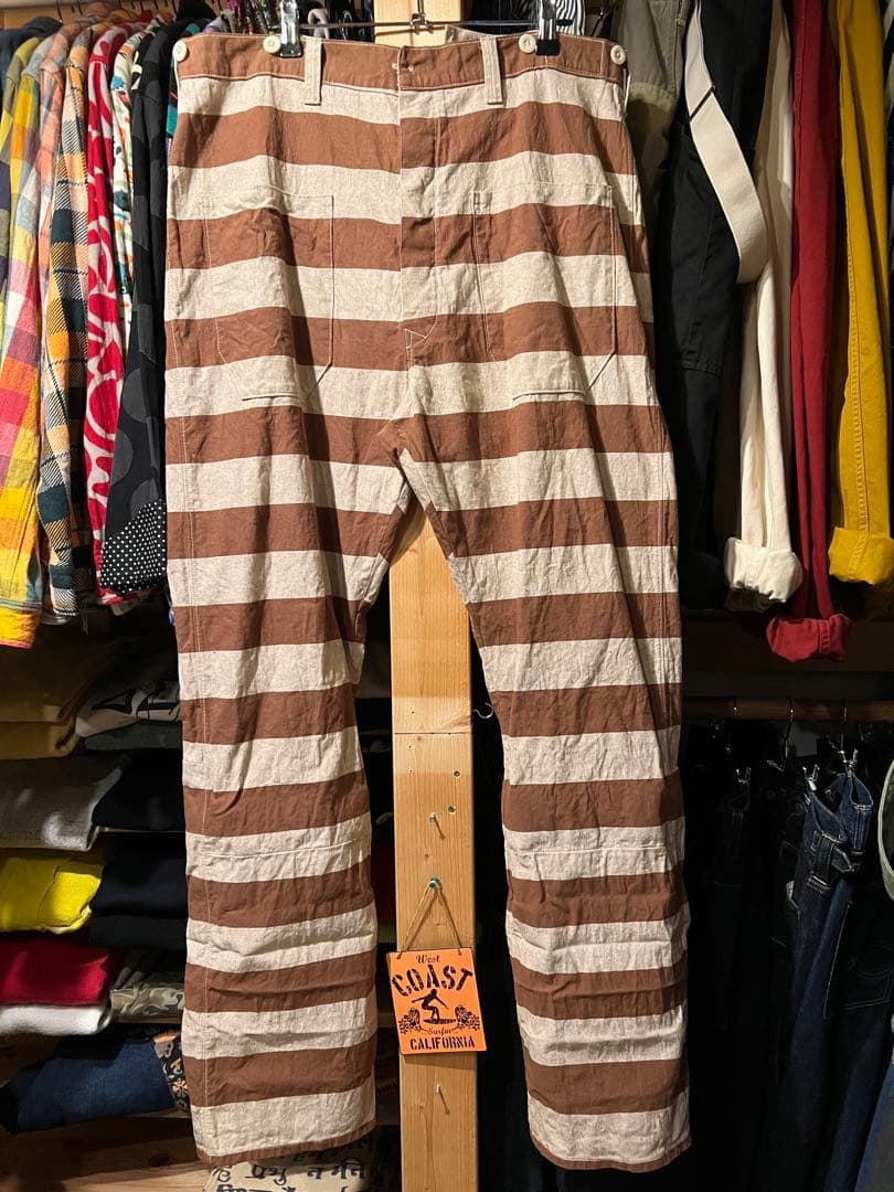 WAREHOUSE ウエアハウス ブラウンプリズナーパンツ　38インチ