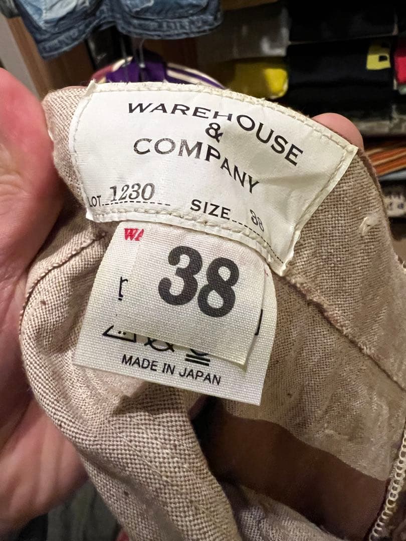 WAREHOUSE ウエアハウス ブラウンプリズナーパンツ　38インチ