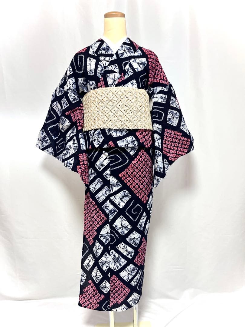 【美おり】浴衣 有松絞り 浴衣 モダン