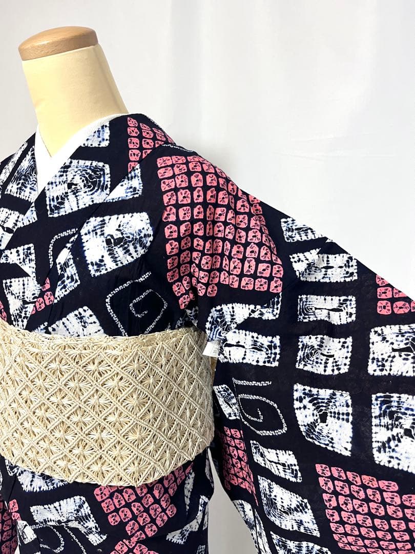 【美おり】浴衣 有松絞り 浴衣 モダン