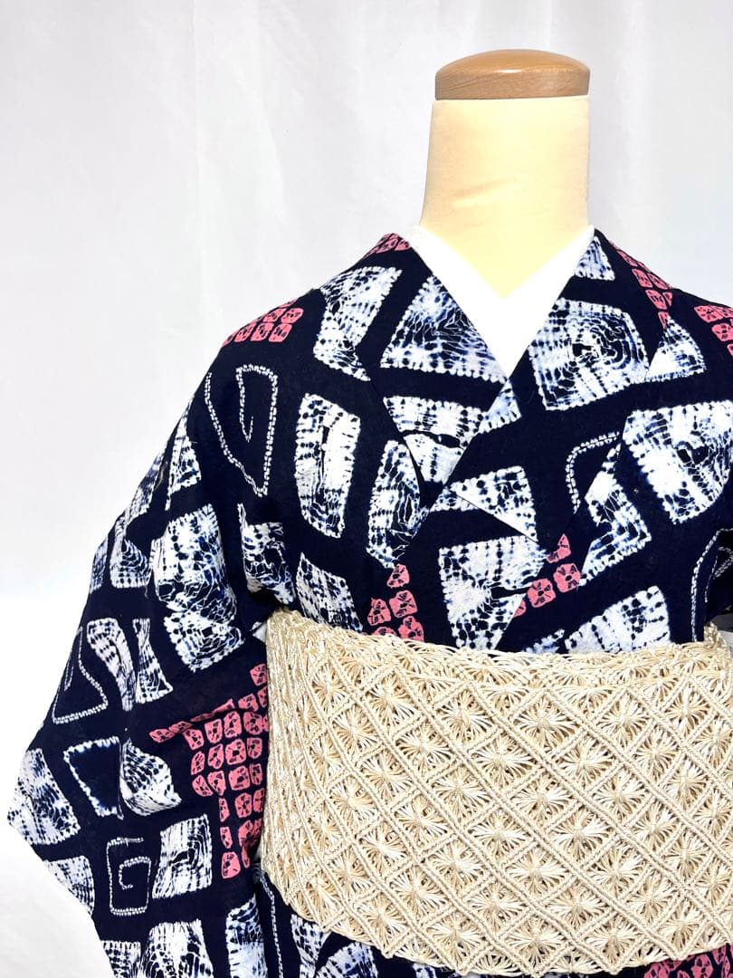 【美おり】浴衣 有松絞り 浴衣 モダン