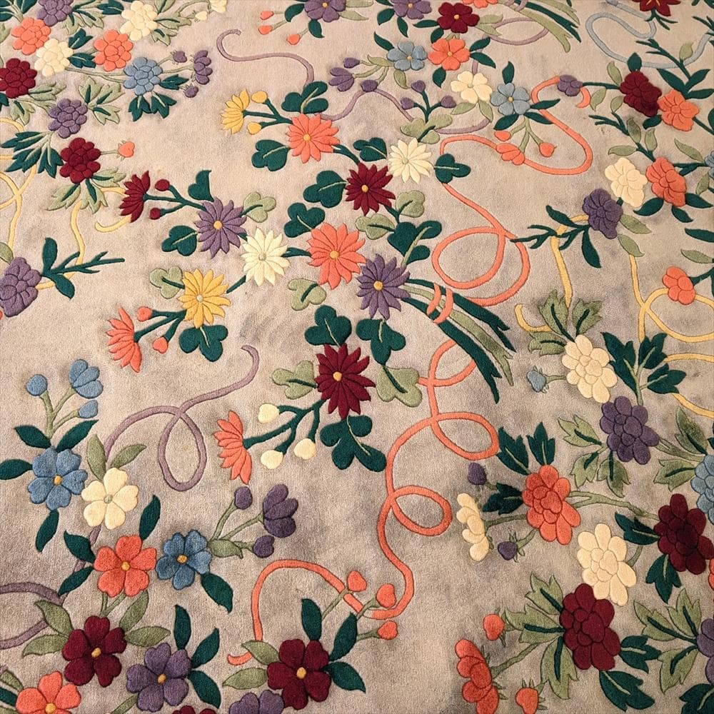 川島織物　天津手織緞通　手織り　265×265　段通　絨毯　カーペット　中国