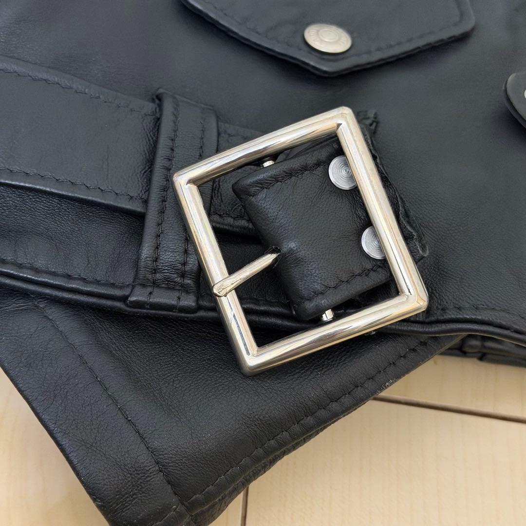 schottライダース ワンスター ラムレザーXSレディース★レディガガモデル★