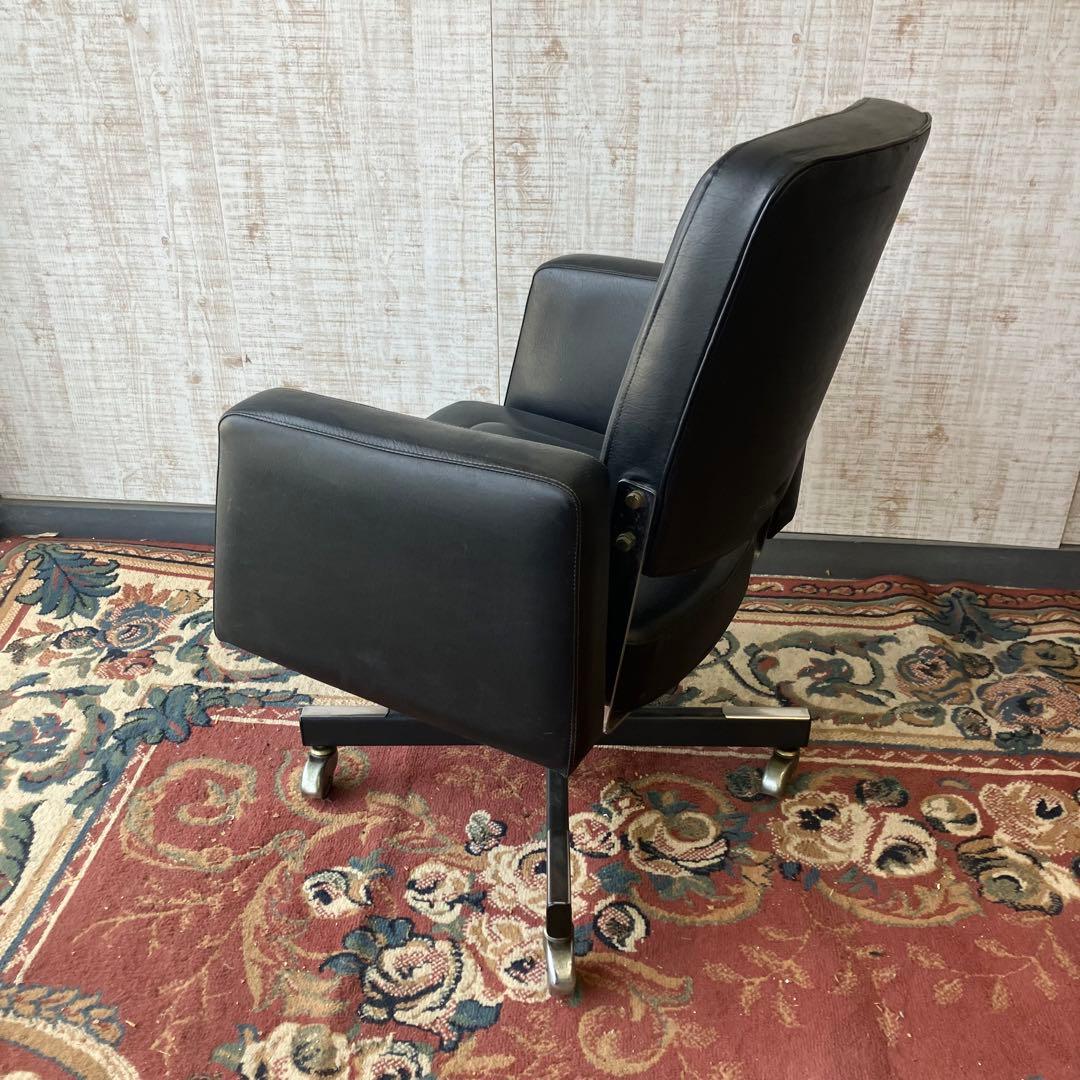 昭和レトロ オカムラ デューク 1000 回転式 アームチェア デスクチェア