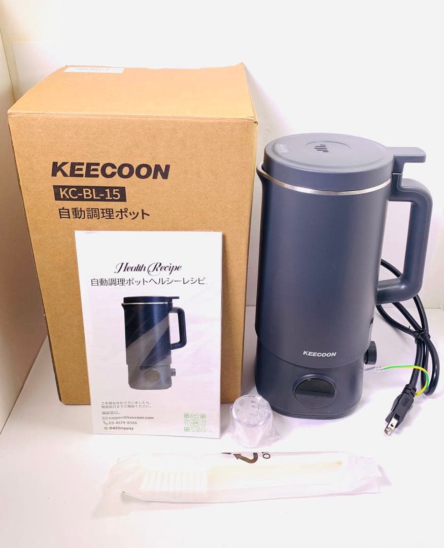 【新品】KEECOON 豆乳メーカー 自動調理ポット 加熱式ミキサー 大容量1L