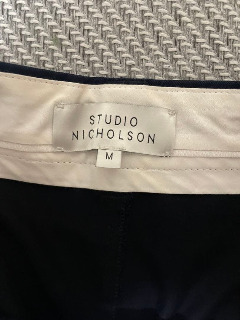 スタジオニコルソンボリュームパンツMネイビー