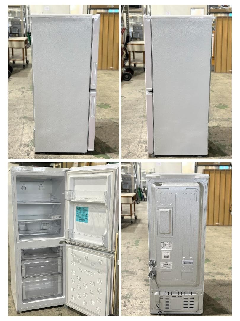 ハイアール 2ドア冷蔵庫 JR-NF148CK(W) 148L 2022年製