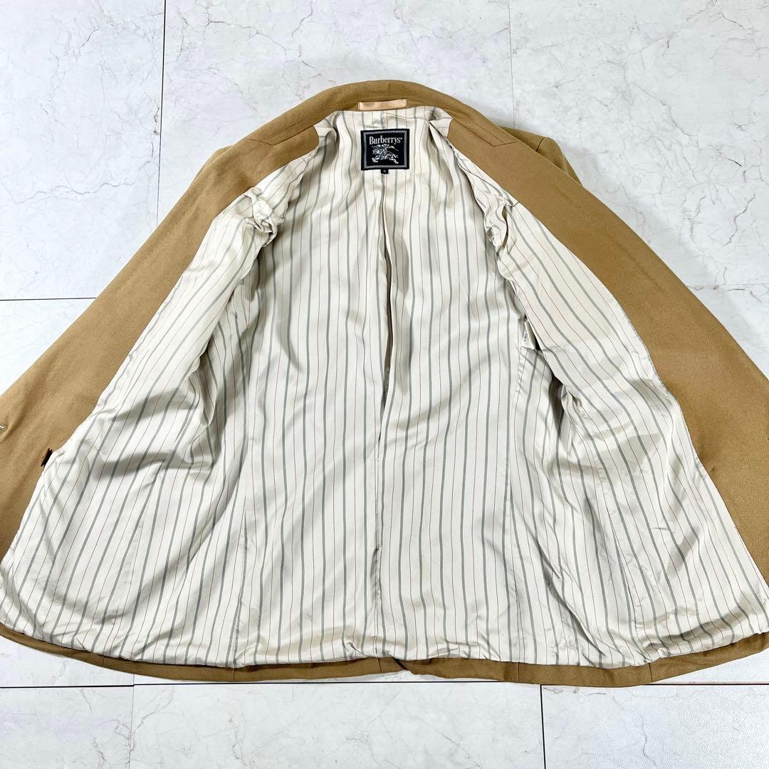 ✨美品バーバリーズ ダブルテーラードジャケット 金ボタン 希少キャメル ワッペン