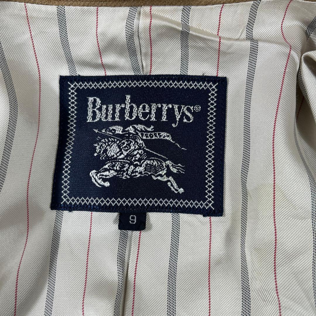 ✨美品バーバリーズ ダブルテーラードジャケット 金ボタン 希少キャメル ワッペン