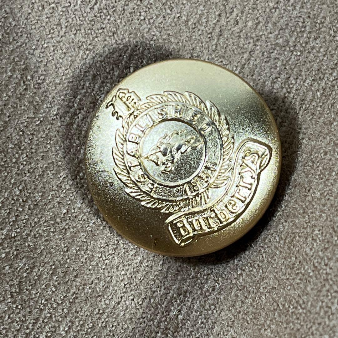 ✨美品バーバリーズ ダブルテーラードジャケット 金ボタン 希少キャメル ワッペン