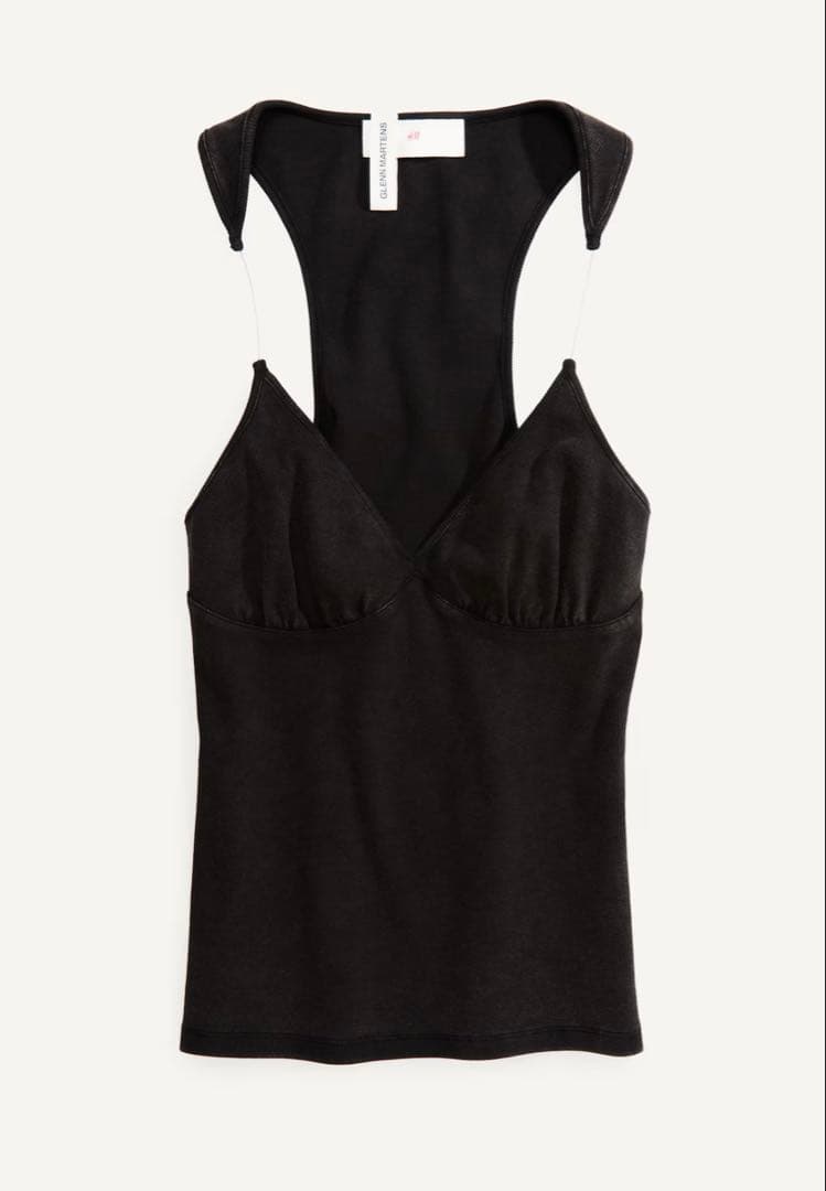 ハンガー付き Glenn Martens  リブタンクトップキャミソール