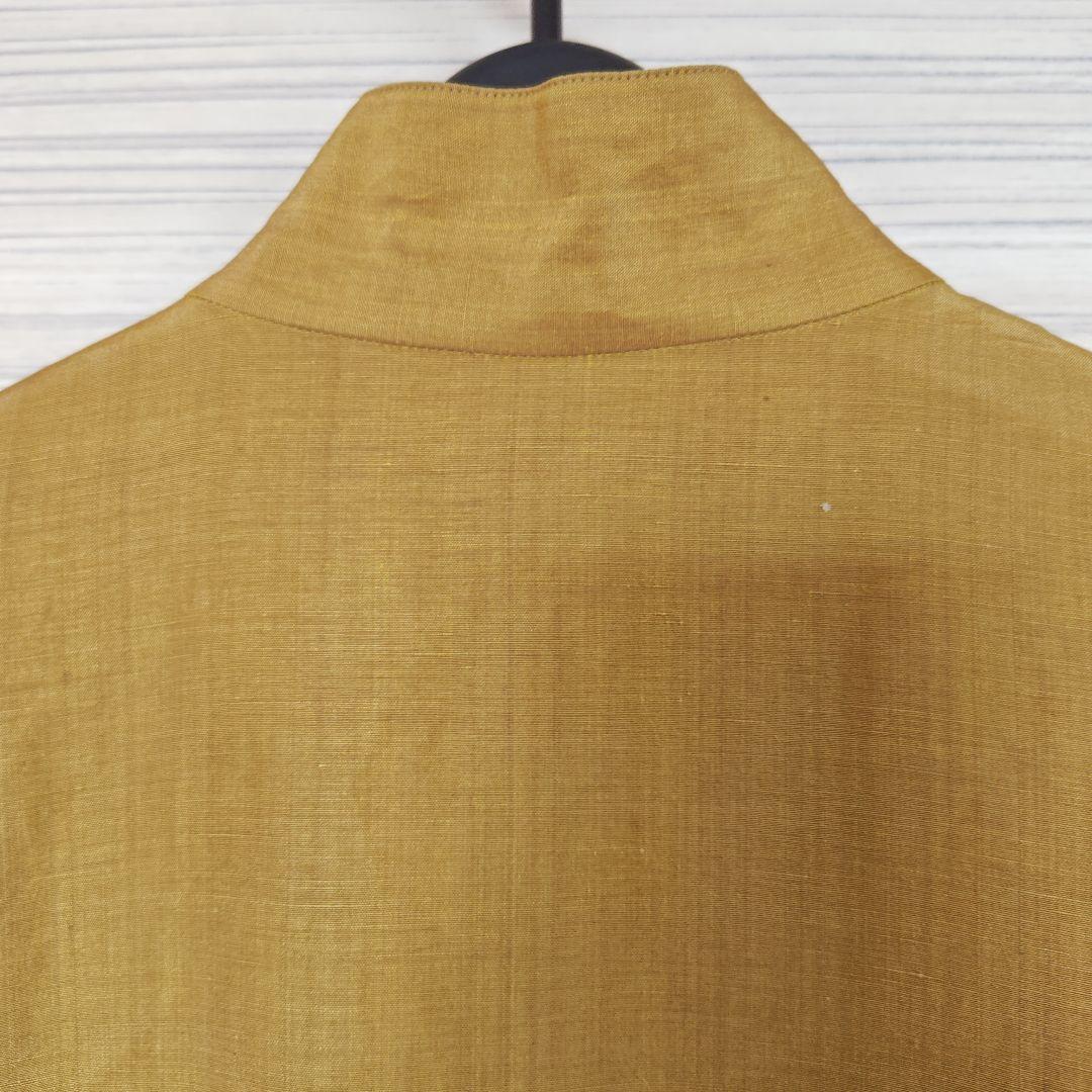 ヨーガンレール　マスタード　麻　絹　チュニックブラウス　ババグーリ