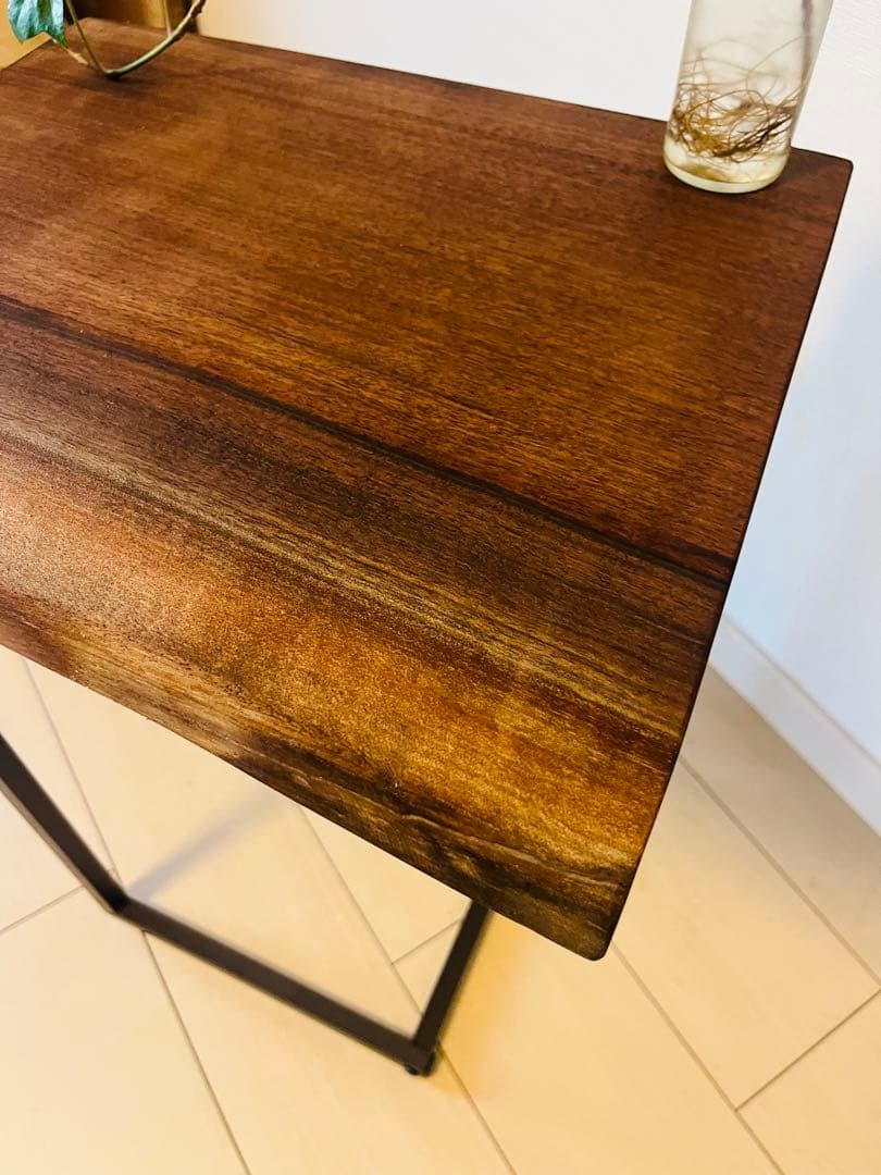 ブラックウォールナット　一枚板テーブル　ソファテーブル　サイドテーブル