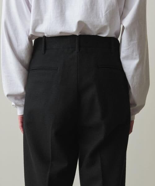 Steven alan ウール ツープリーツ スラックス BOLD ブラック M