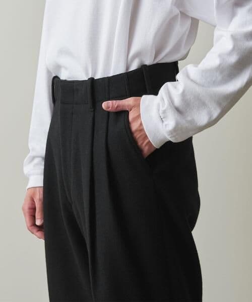 Steven alan ウール ツープリーツ スラックス BOLD ブラック M