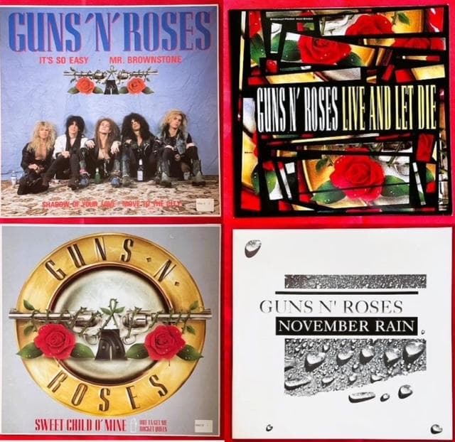 【廃盤・美品】Guns N' Roses 12' Single 4枚セット