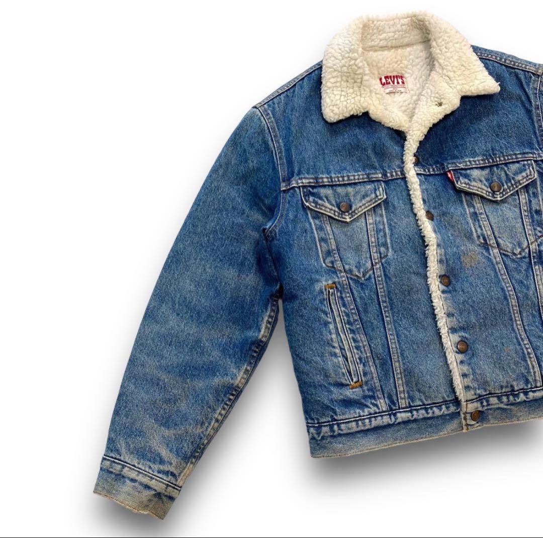 【Levi's】80s リーバイス ボアパイルデニムジャケット USA製 40R