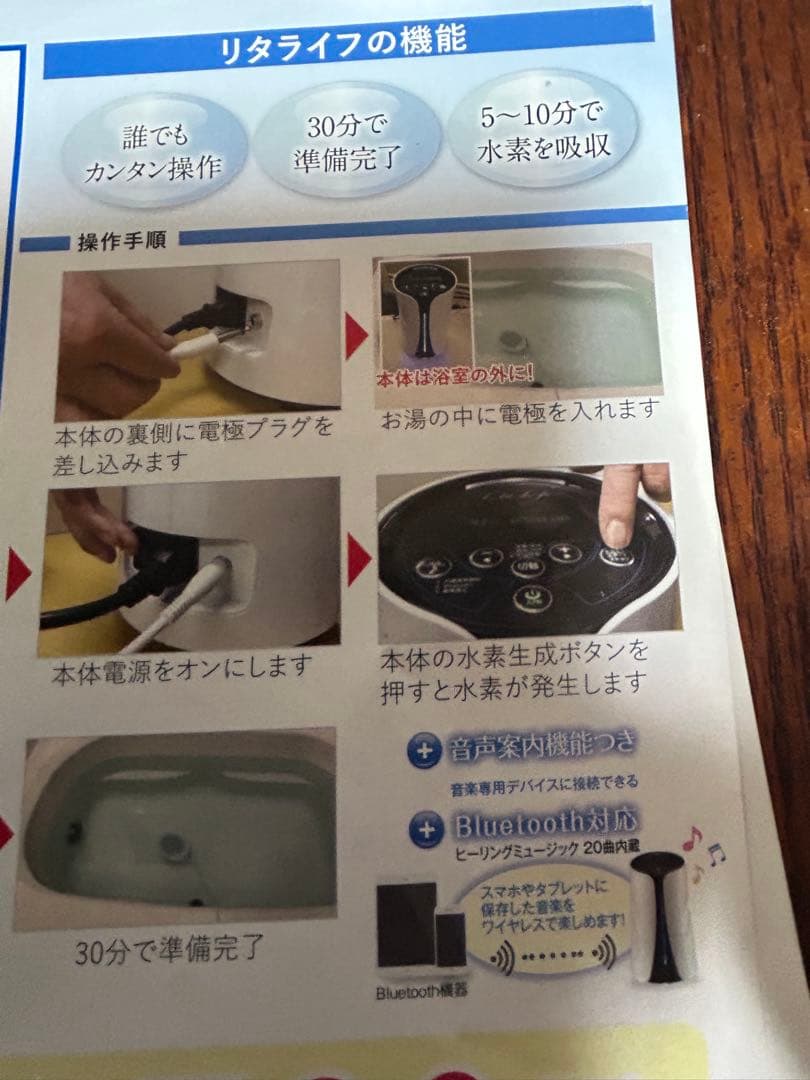 リタライフ風呂用水素発生機器　 新品未使用4台