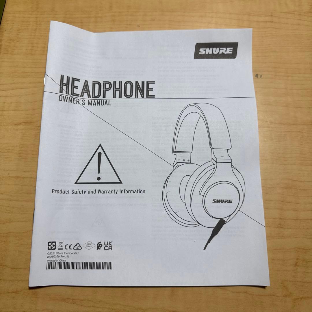 SHURE SRH840A プロフェッショナル・スタジオ・ヘッドホン