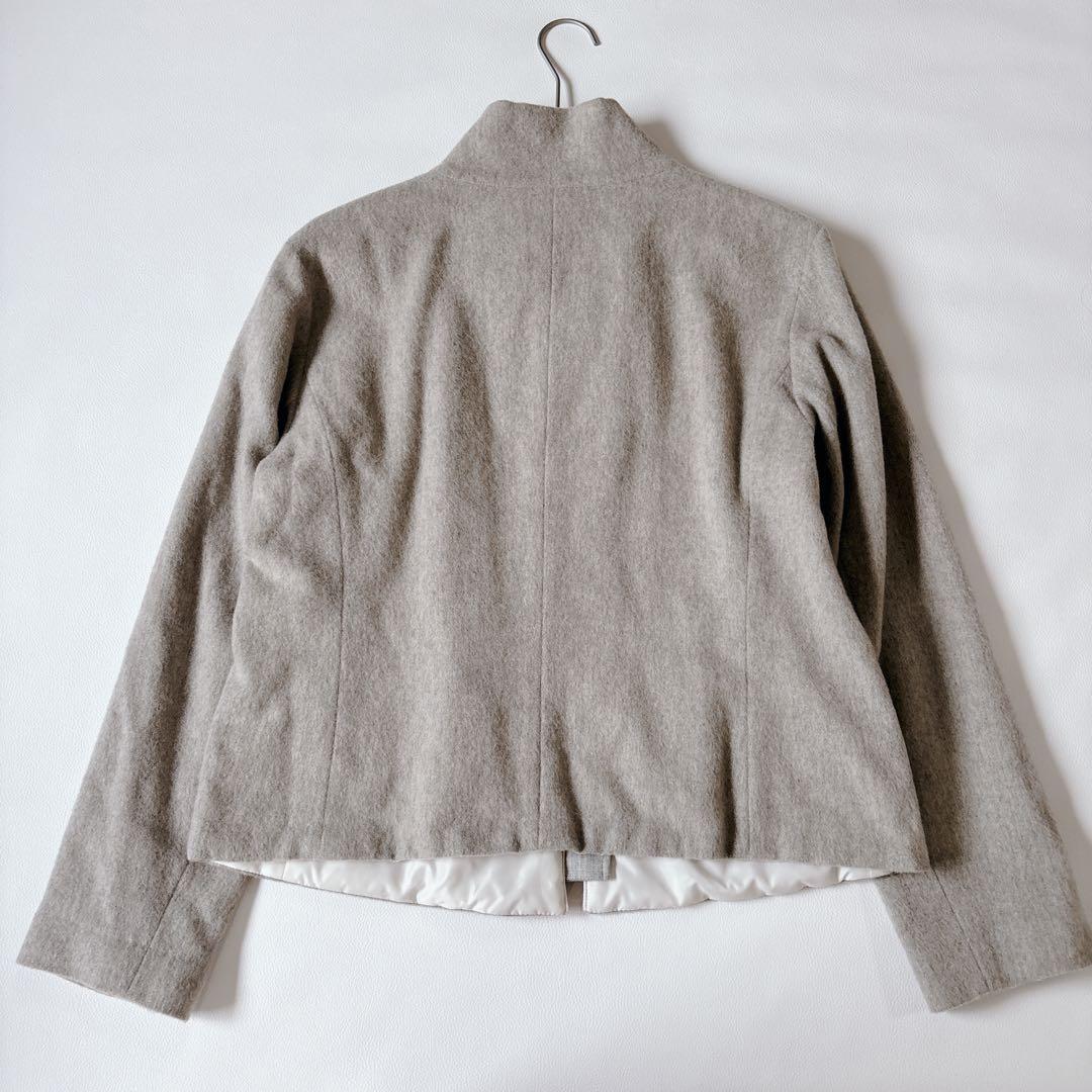 未使用級♡ブランベール 中綿ジャケット モニーレ 近年 スタンドカラー Lサイズ