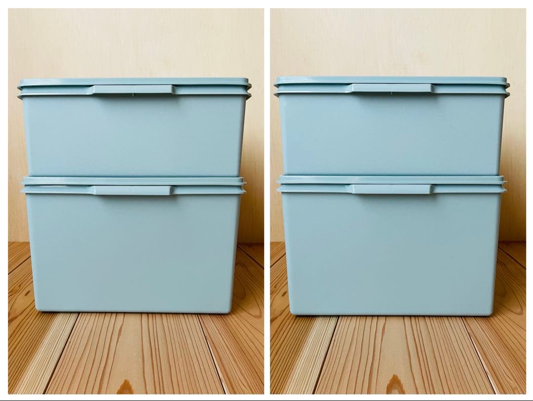 2個セット/送料込/タッパーウェア/スーパーケース/ディープスーパーケース/水色