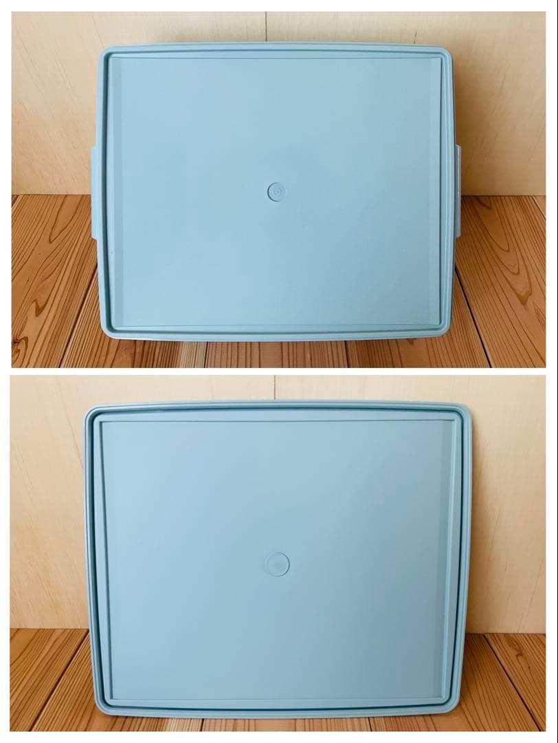 2個セット/送料込/タッパーウェア/スーパーケース/ディープスーパーケース/水色