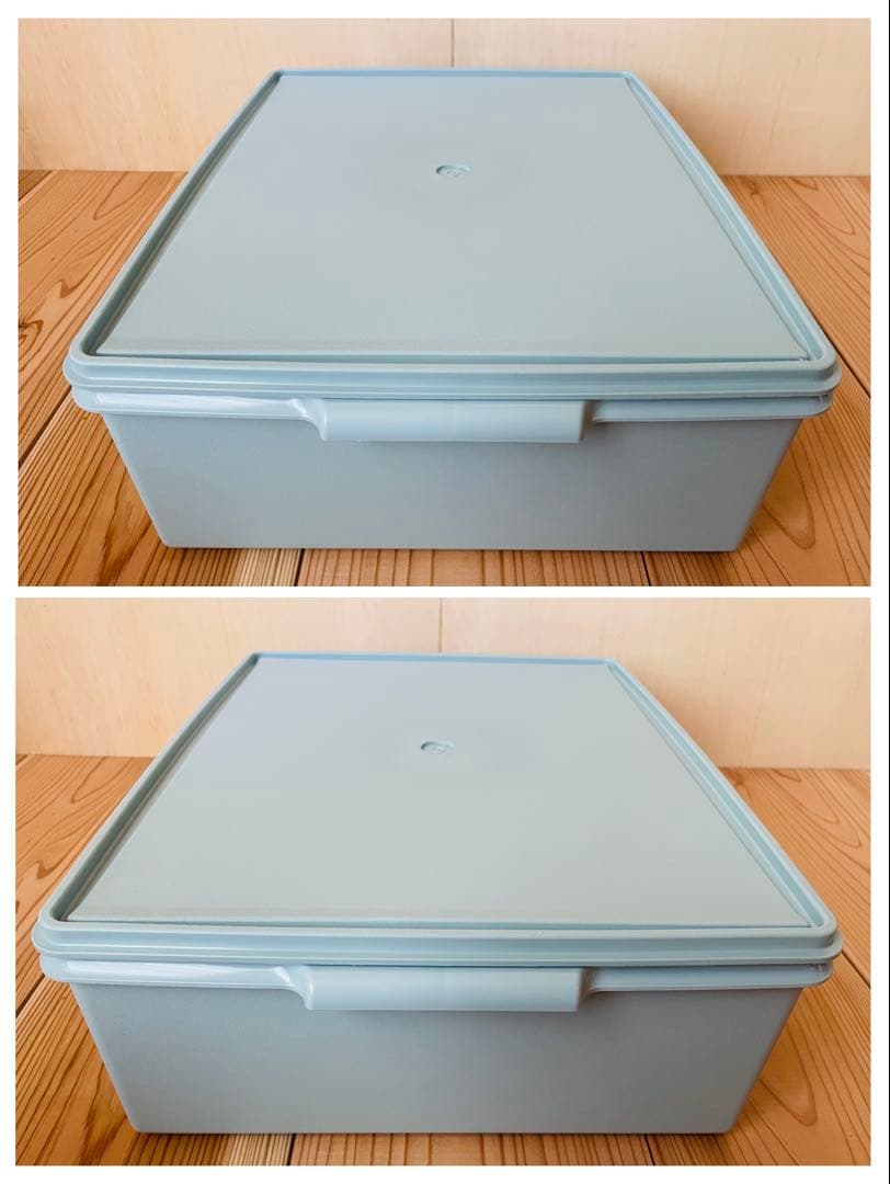 2個セット/送料込/タッパーウェア/スーパーケース/ディープスーパーケース/水色