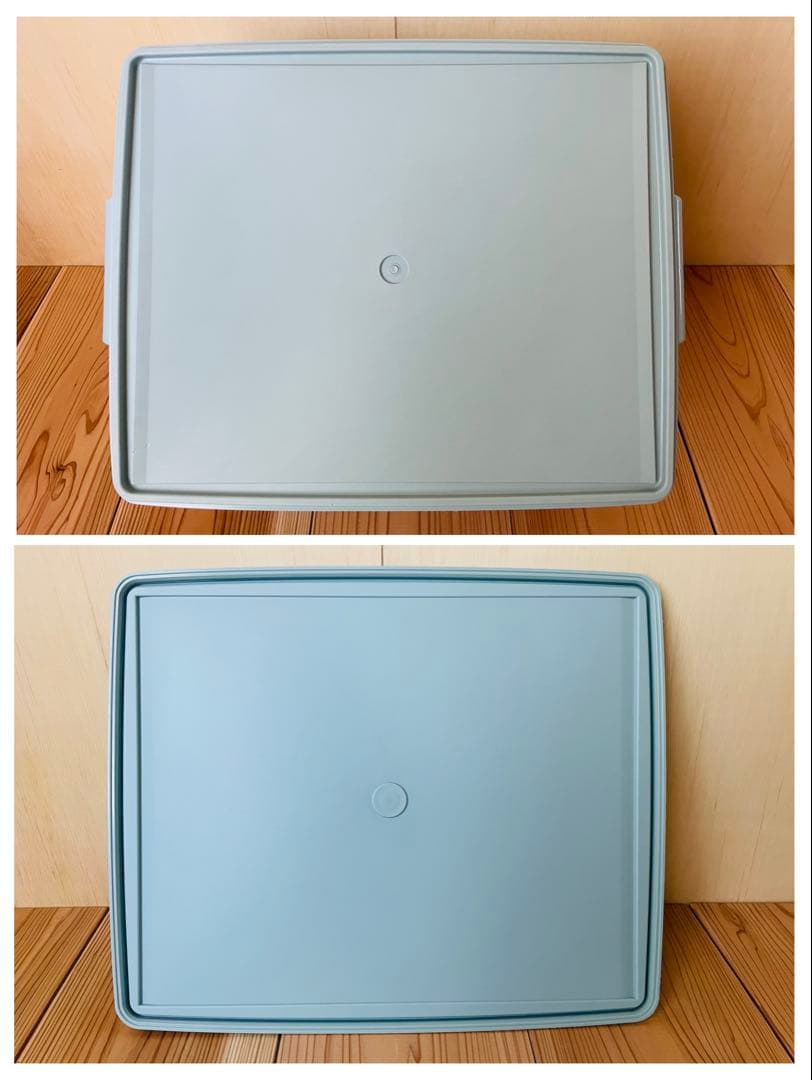 2個セット/送料込/タッパーウェア/スーパーケース/ディープスーパーケース/水色