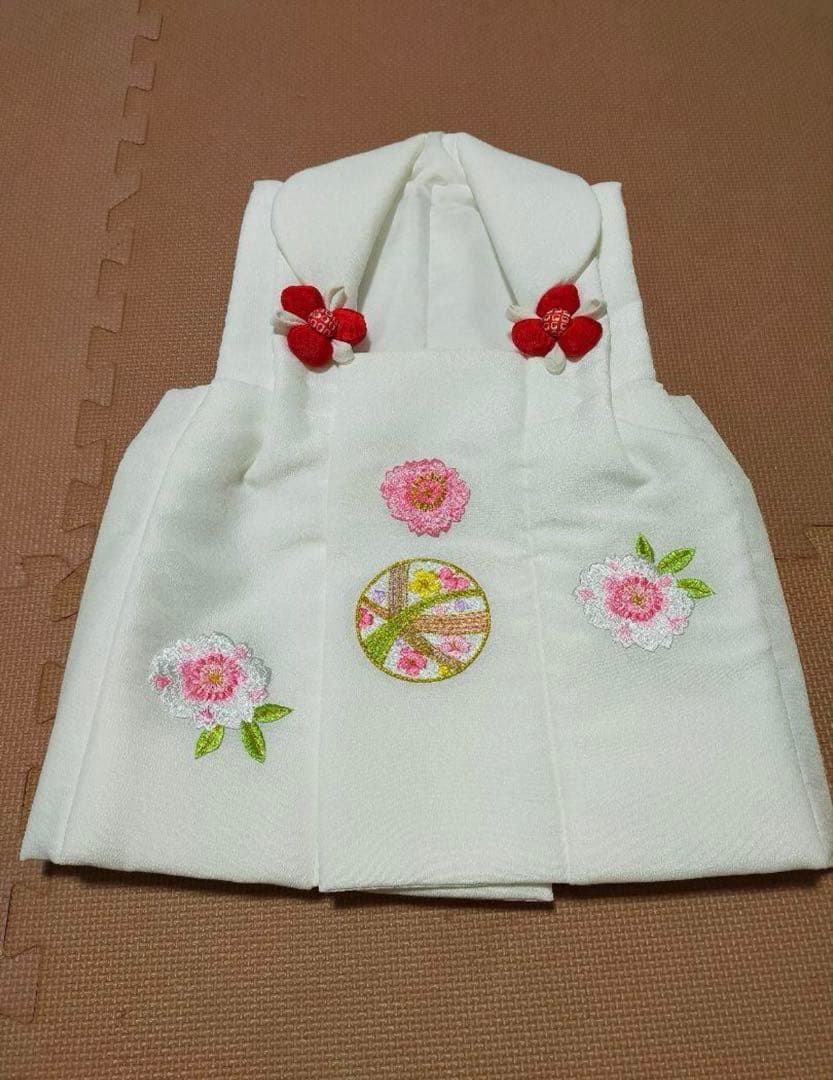 七五三　被布セット　着物　３歳　花ひめ　まり　赤