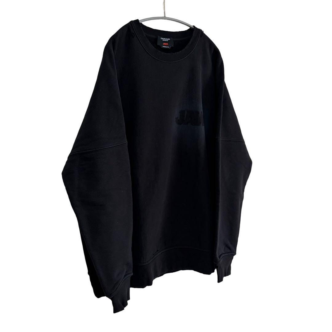 N-777   ラフシモンズ期　ダメージ加工スウェット