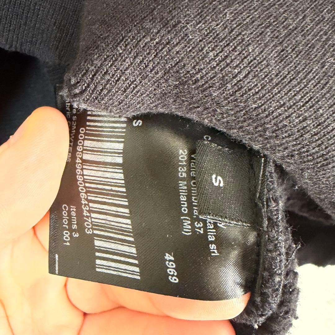 N-777   ラフシモンズ期　ダメージ加工スウェット