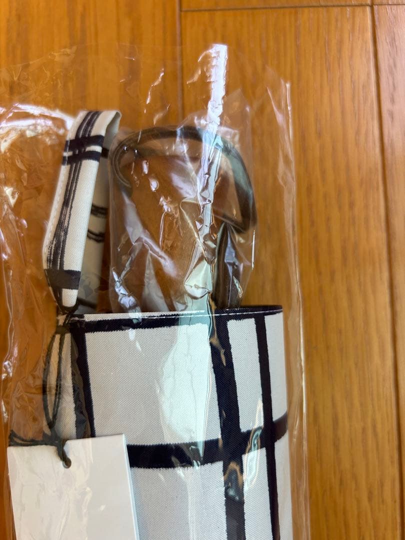 サンバリア100 ２段折　格子　ネイビー