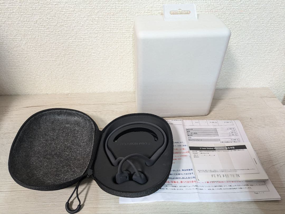 試着のみ！OPENRUN PRO 2 mini ブラック 骨伝導イヤホン