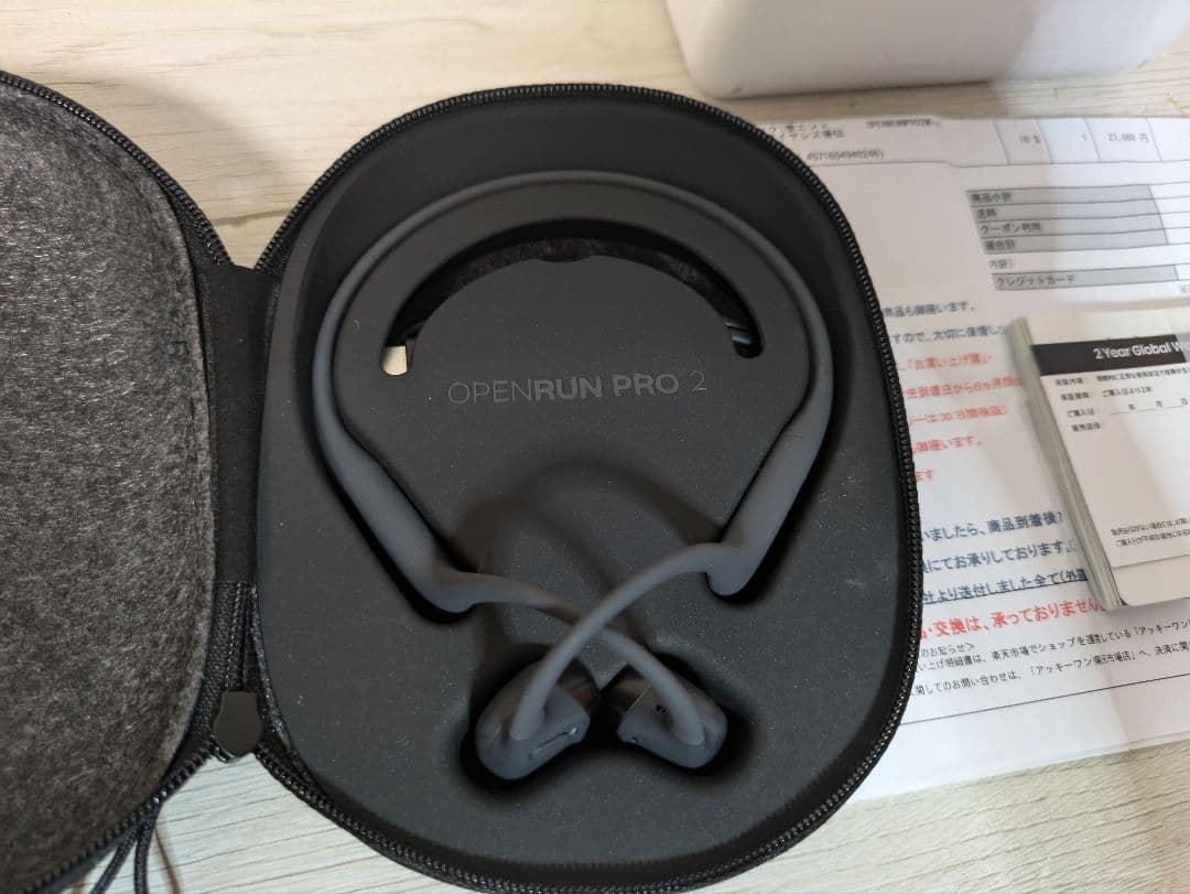 試着のみ！OPENRUN PRO 2 mini ブラック 骨伝導イヤホン