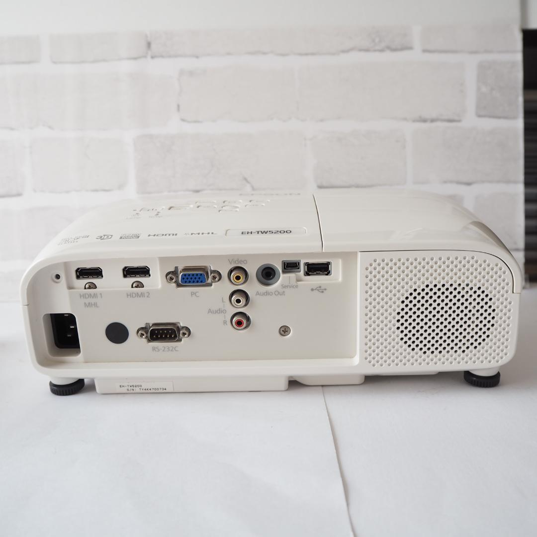 ⭐️美品⭐️EPSON EH-TW5200 プロジェクター 3D　ランプ590H