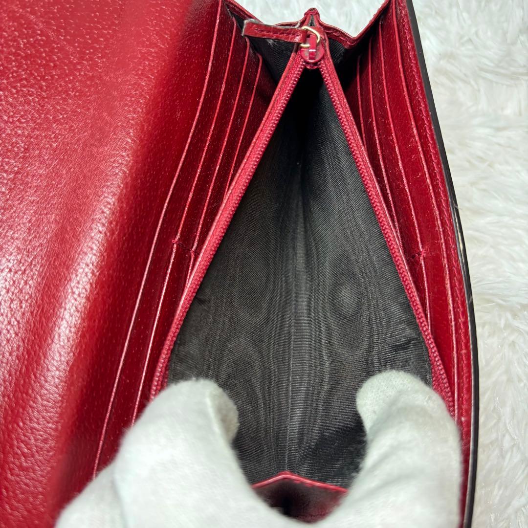 ✨美品✨ グッチ 長財布 ティアン 花 鳥 GGスプリーム 折り財布 レザー