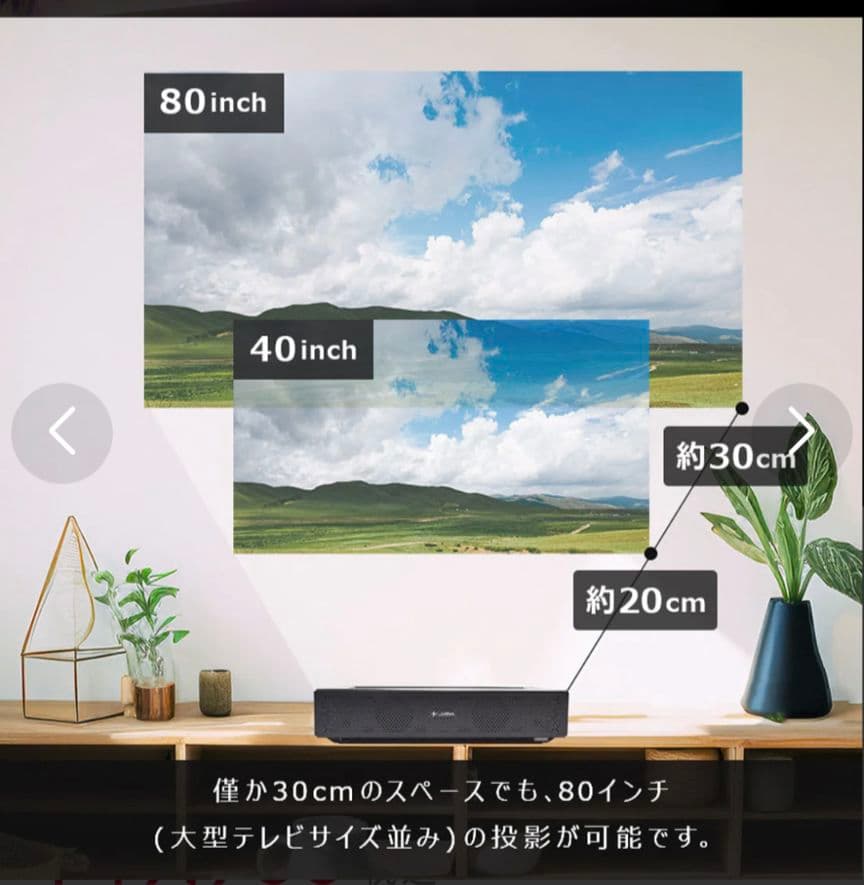 ルーザー　壁短焦点プロジェクター 　SP02