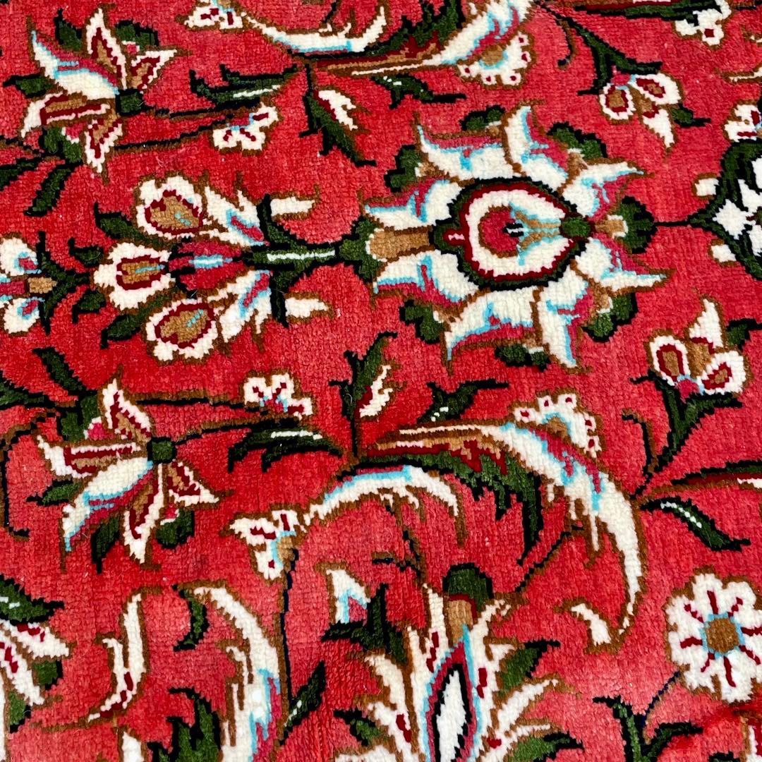 ペルシャ絨毯 クム産 イラン カーペット ラグ 131cm×201cm