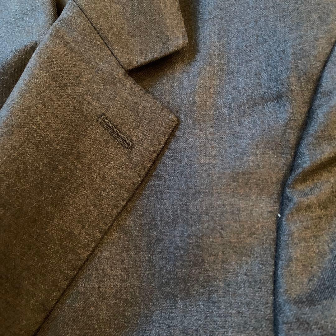 美品　NEWYORKER メンズ　スーツ　ダークグレー　AB7 パンツ2本