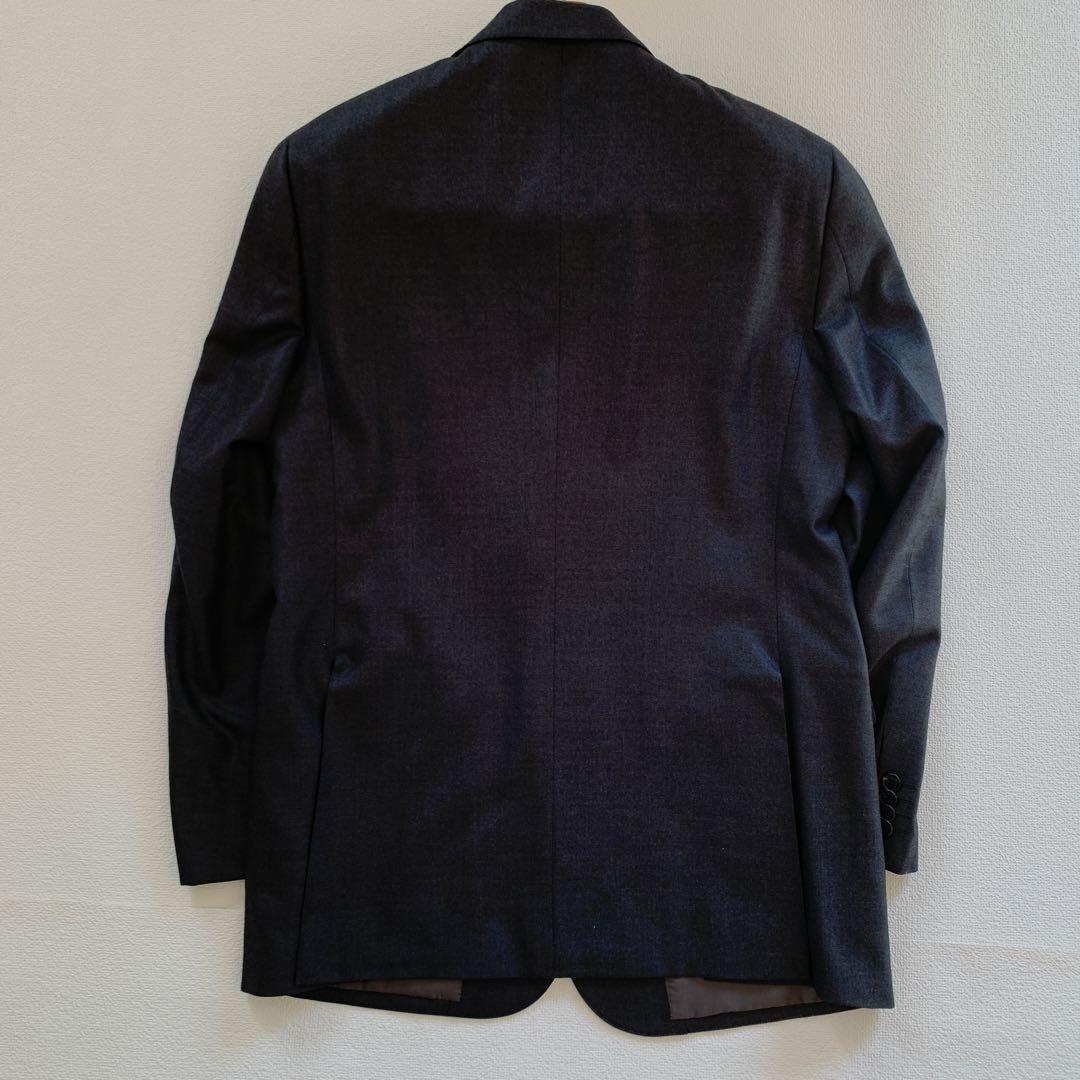 美品　NEWYORKER メンズ　スーツ　ダークグレー　AB7 パンツ2本