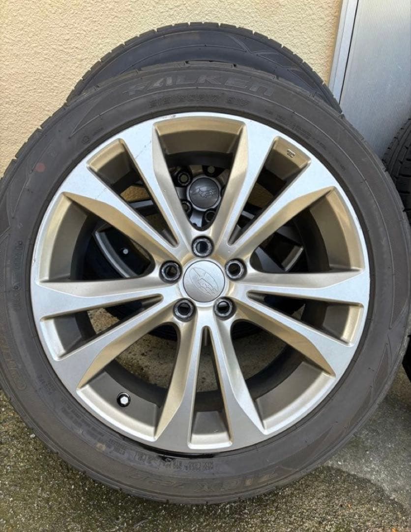 【送料込み】スバル　レガシィ　純正ホイール　タイヤセット　215/50R17