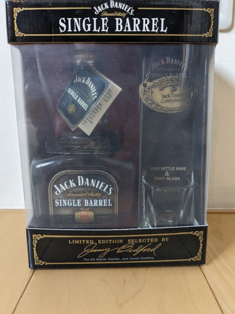 ジャックダニエル　シングルバレル　　グラス付き　限定品