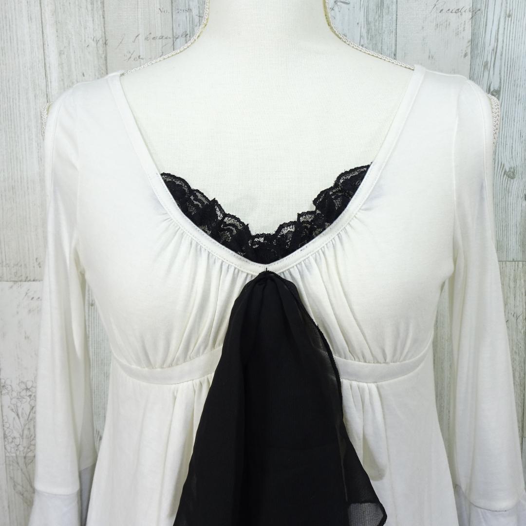 GOLDS infinity チュニック フレアスリーブ 肩見せ 装飾 フリル