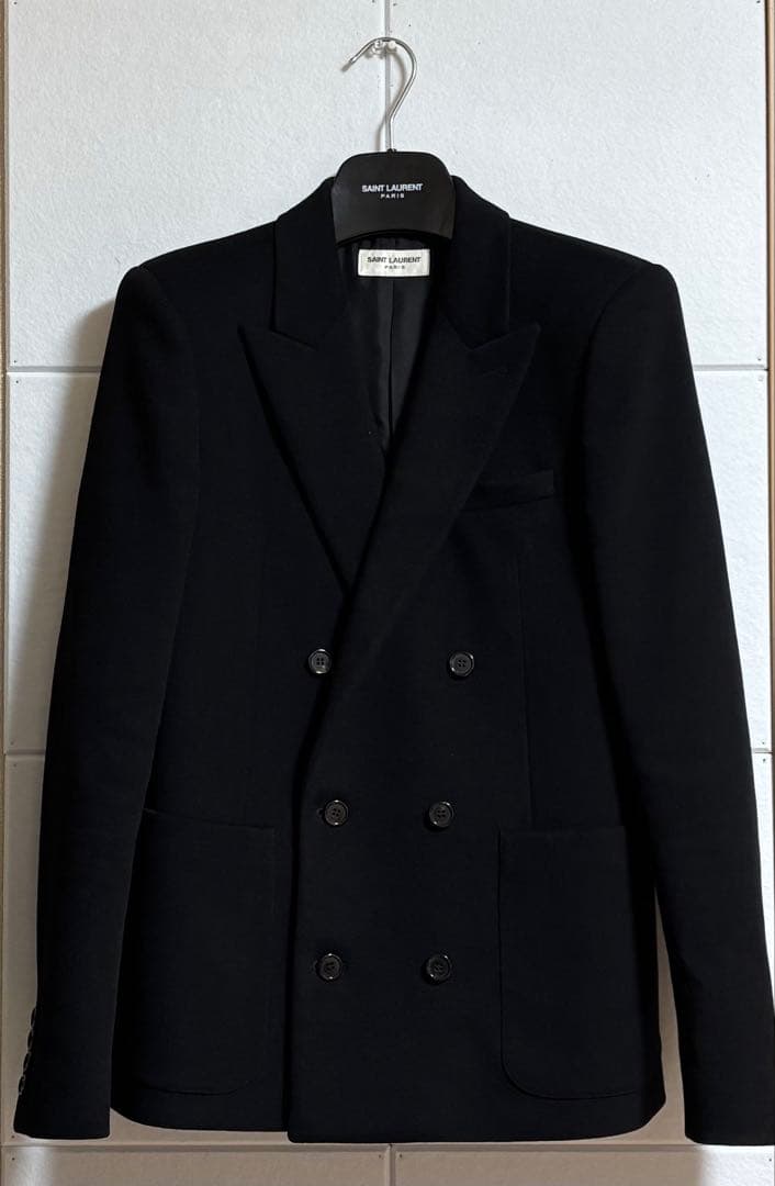 SAINT LAURENTダブルブレスト テーラードジャケット46 美品