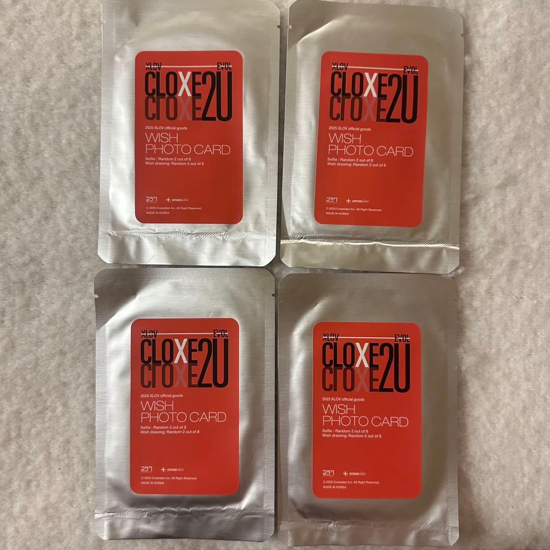 XLOV CLOXE2U フォトカードパック 4パックセット