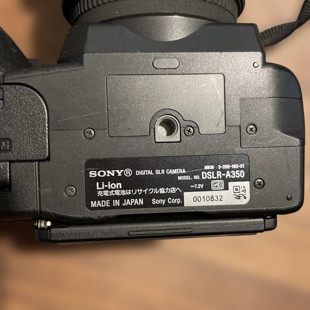 SONY DSLR-A350 SIGMAレンズ バッテリー 三脚 カメラバッグ付