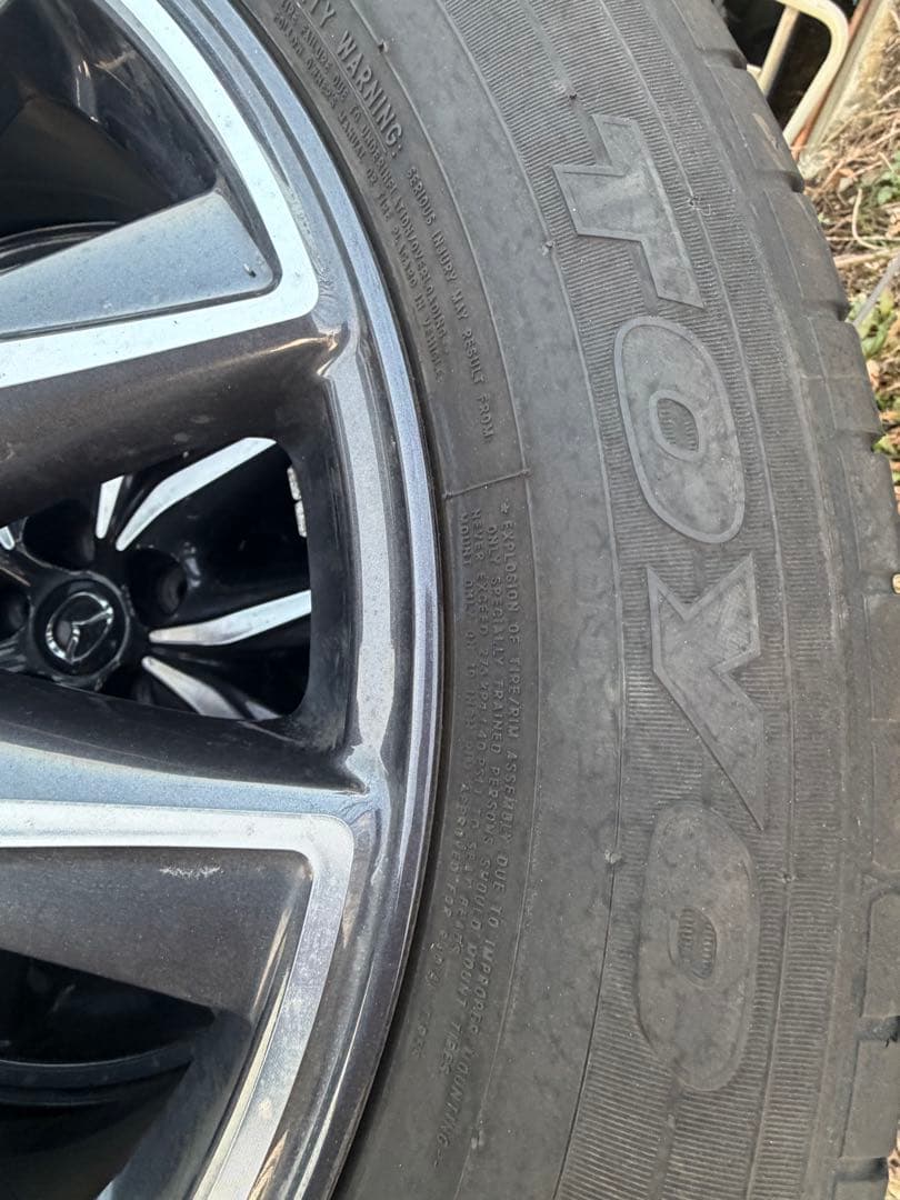 CX-5 19インチ ホイールセット シルバー/ブラック