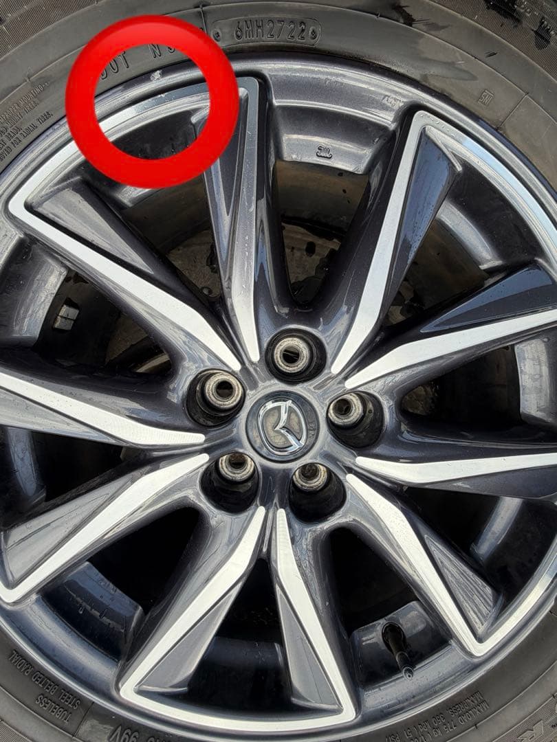 CX-5 19インチ ホイールセット シルバー/ブラック